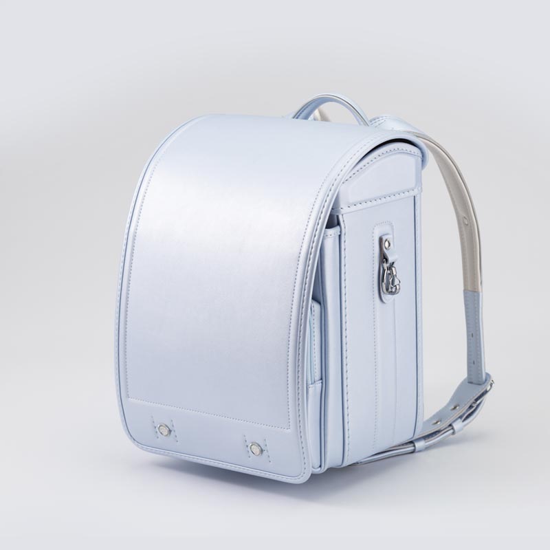 軽量牛革ハイブリッド クラリーノ®︎F キューブ型 ランドセル シャインブルー