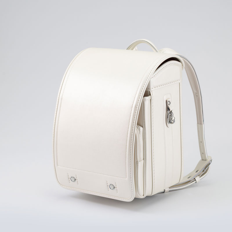 軽量牛革ハイブリッド クラリーノ®︎F キューブ型 ランドセル シャインクリーム