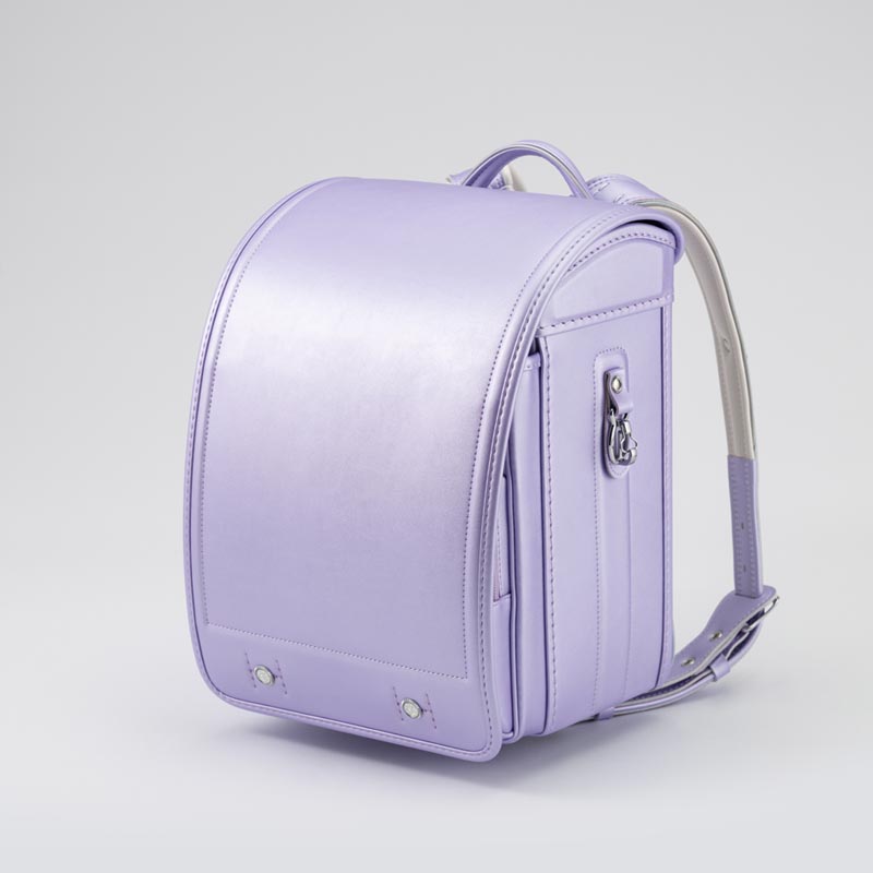 軽量牛革ハイブリッド クラリーノ®︎F キューブ型 ランドセル シャインパープル